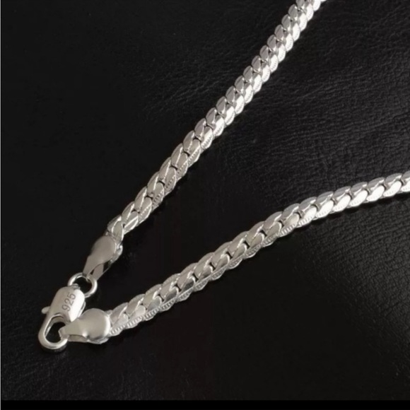 925 Sterling silver snake necklace - Picture 3 of 4